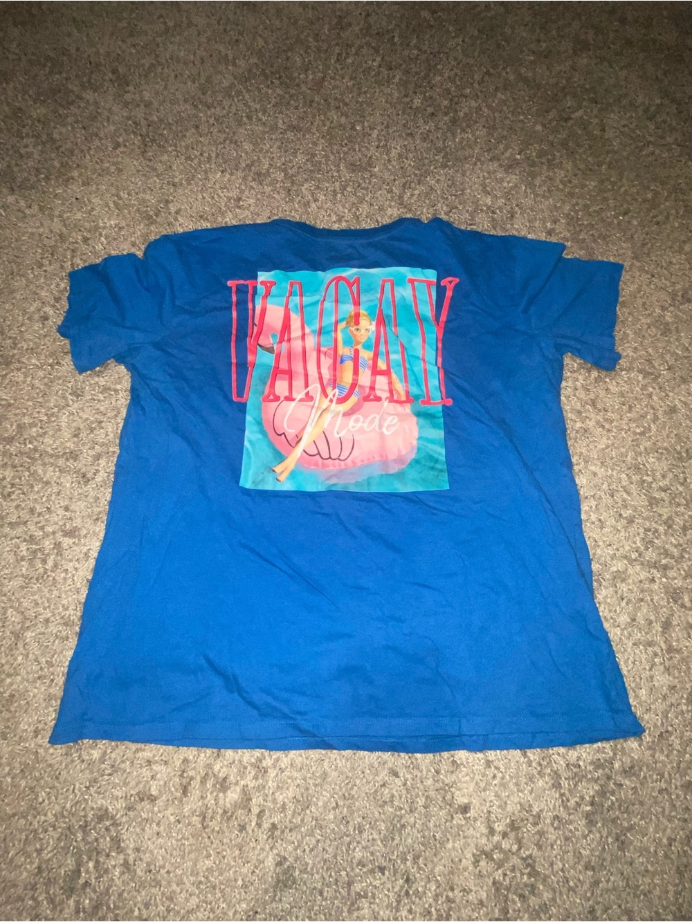 Barbie Blue 'Vacay Mode' Graphic Tee